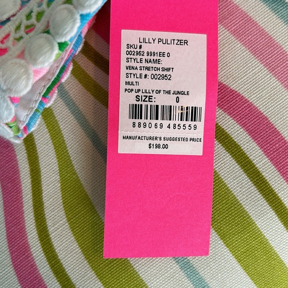 Lilly Pulitzer Vena Stretch Shift Dress size 0 NWT - Picture 5 of 6